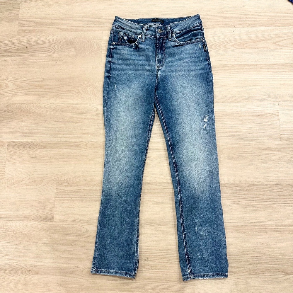 Silver Jeans Women’s Straight Leg Blue Denim Jeans